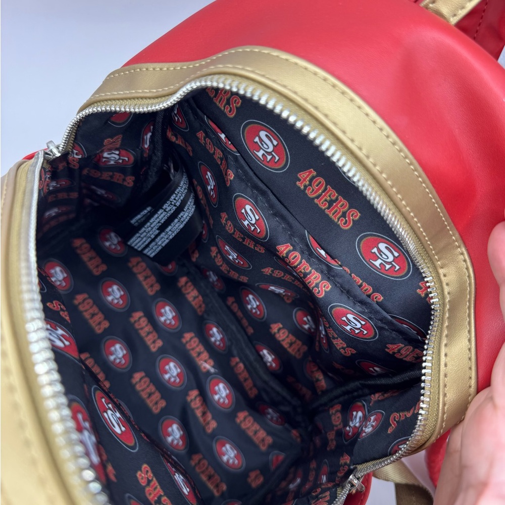 San Francisco 49ers Red and Gold Backpack - Picture 7 of 7